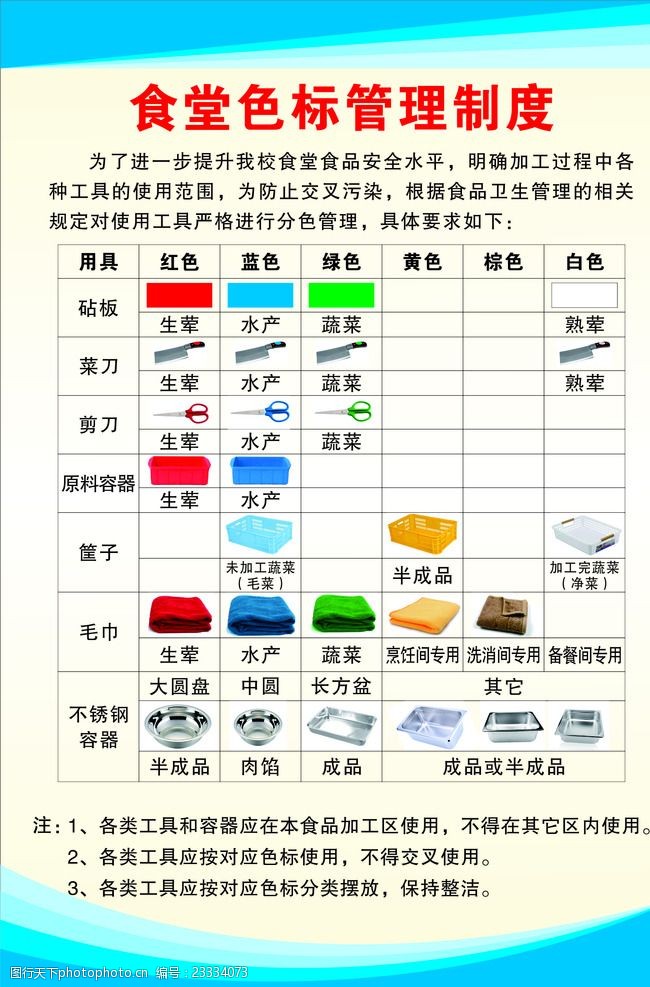 生物制品實(shí)行什么色標(biāo)管理?顏色代碼顏色比較表廚房